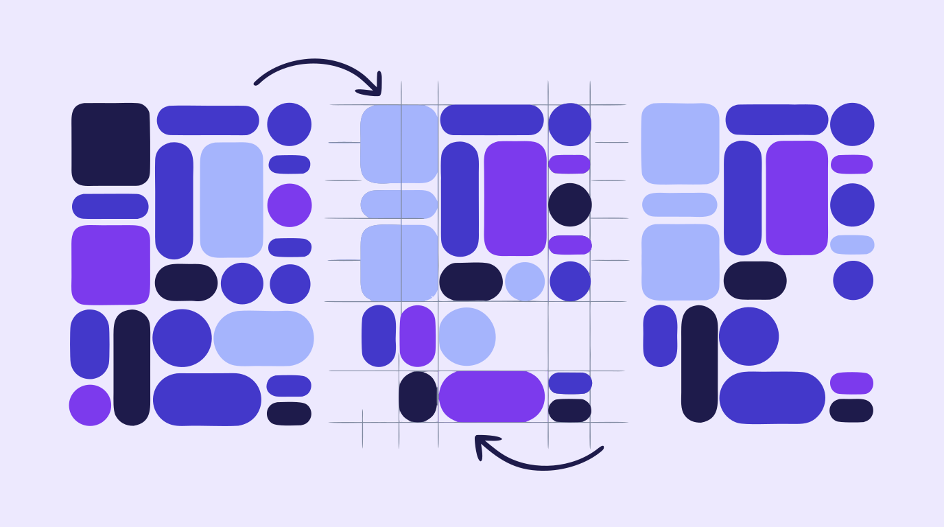 Step-by-step moodboard assembly: reference tiles organized into a cohesive grid